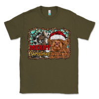 Army Green merry Christmas highland cow Classic Tee - RanaPortraitStore