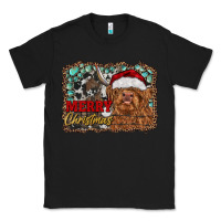 Black merry Christmas highland cow Classic Tee - RanaPortraitStore