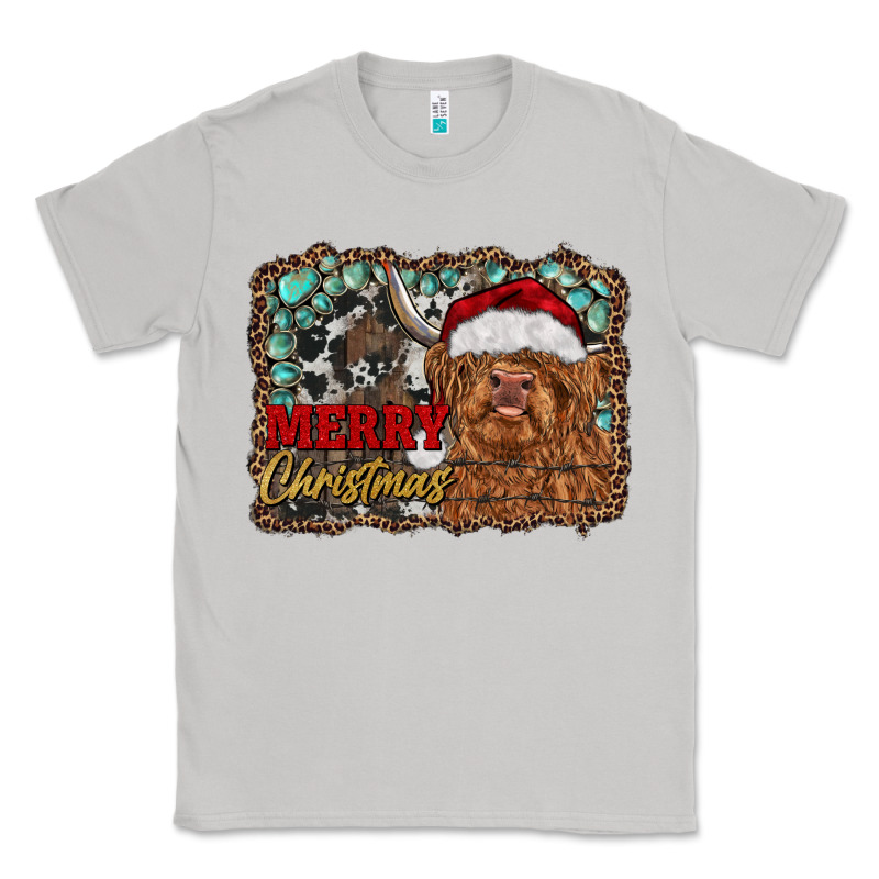 Merry Christmas Highland Cow Classic Tee by RanaPortraitStore | Teevron