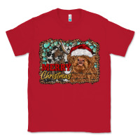 Red merry Christmas highland cow Classic Tee - RanaPortraitStore