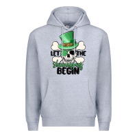 Heather Grey let the shenanigans begin Premium Hoodie - MaliasSmallBusiness