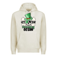 Oatmeal Heather let the shenanigans begin Premium Hoodie - MaliasSmallBusiness
