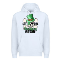 White let the shenanigans begin Premium Hoodie - MaliasSmallBusiness