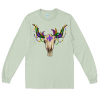 Matcha mardi gras bullskull Long Sleeve Tee - RanaPortraitStore