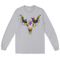 Moon Dust mardi gras bullskull Long Sleeve Tee - RanaPortraitStore