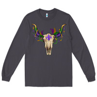 Smoke mardi gras bullskull Long Sleeve Tee - RanaPortraitStore