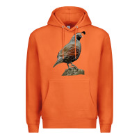 Carrot California Quail Bird Premium Hoodie - RanaPortraitStore