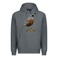 Rock California Quail Bird Premium Hoodie - RanaPortraitStore