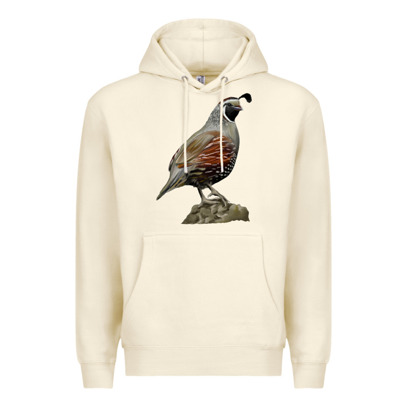 California Quail Bird Premium Hoodie by RanaPortraitStore | Teevron