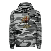 Slate Camo California Quail Bird Premium Hoodie - RanaPortraitStore