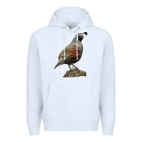 White California Quail Bird Premium Hoodie - RanaPortraitStore