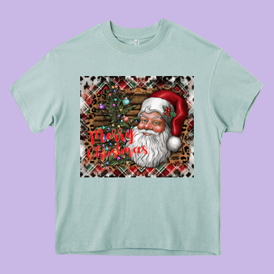 Merry Christmas Heavy Core Tee Designed By Cowhidedigitalart
