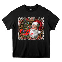 Black merry Christmas Heavy Core Tee - CowhideDigitalArt