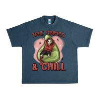 Midnight Navy true crimes & chill Urban Heavy Tee - MaliasSmallBusiness