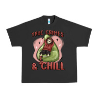 Pigment Black true crimes & chill Urban Heavy Tee - MaliasSmallBusiness