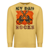 Antique Gold my dad rock Premium Sweatshirt - Artiststas