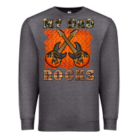 Charcoal Heather my dad rock Premium Sweatshirt - Artiststas