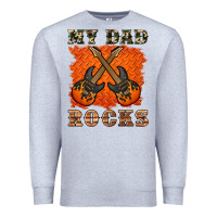 Heather Grey my dad rock Premium Sweatshirt - Artiststas