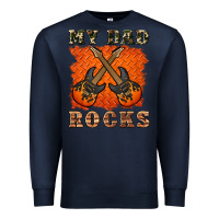 Navy my dad rock Premium Sweatshirt - Artiststas