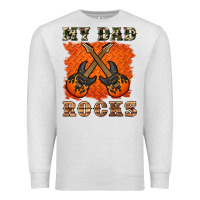 Oatmeal Heather my dad rock Premium Sweatshirt - Artiststas