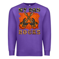 Purple my dad rock Premium Sweatshirt - Artiststas