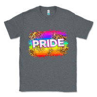 Charcoal Heather pride flag Classic Tee - Zillion Design Studio