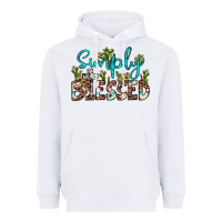 White simply blessed Heavyweight Hoodie - JahusDesignShop