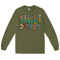 Army Green wild west long live cowboys Long Sleeve Tee - Zillion Design Studio