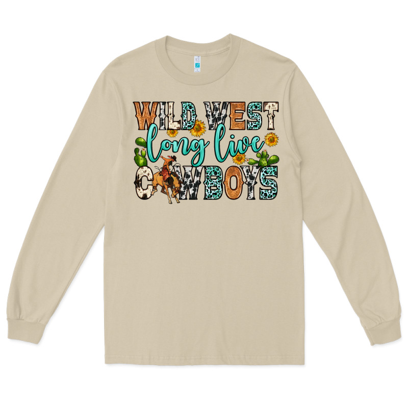 Wild West Long Live Cowboys Long Sleeve Tee by Zillion Design Studio | Teevron
