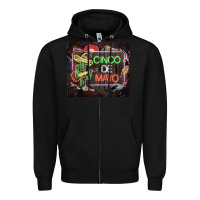 Black cinco de mayo cactus tumbler 3 Zipper Hoodie - CTS Tumbler Store