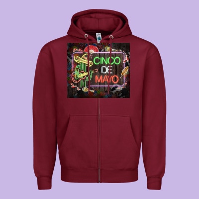 Cinco De Mayo Cactus Tumbler 3 Zipper Hoodie Designed By Cts Tumbler Store
