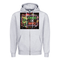 Heather Grey cinco de mayo cactus tumbler 3 Zipper Hoodie - CTS Tumbler Store