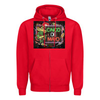 Red cinco de mayo cactus tumbler 3 Zipper Hoodie - CTS Tumbler Store