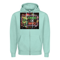 Seafoam cinco de mayo cactus tumbler 3 Zipper Hoodie - CTS Tumbler Store