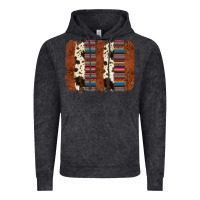Vintage Black serape cowhide  brushstroke Vintage Hoodie - AdoDesignShop