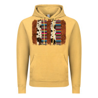 Vintage Mustard serape cowhide  brushstroke Vintage Hoodie - AdoDesignShop