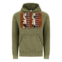 Vintage Olive serape cowhide  brushstroke Vintage Hoodie - AdoDesignShop