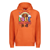 Carrot all for love and love for all Premium Hoodie - MaliasSmallBusiness