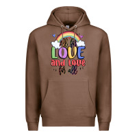 Chestnut all for love and love for all Premium Hoodie - MaliasSmallBusiness