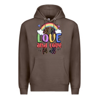 Coffee all for love and love for all Premium Hoodie - MaliasSmallBusiness