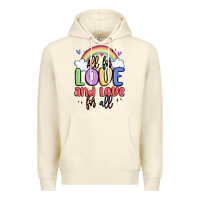 Sandshell all for love and love for all Premium Hoodie - MaliasSmallBusiness