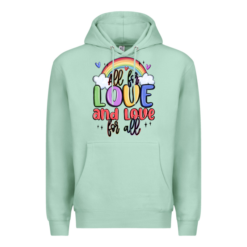 All For Love And Love For All Premium Hoodie by MaliasSmallBusiness | Teevron