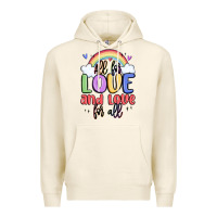 Tofu all for love and love for all Premium Hoodie - MaliasSmallBusiness