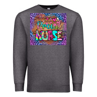 Charcoal Heather proud nurse tumbler Premium Sweatshirt - BundleAndBundleShop