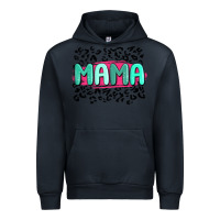 Navy mama leopard Urban Hoodie - MaliasSmallBusiness