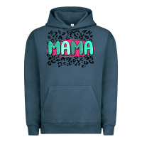Pigment Midnight Navy mama leopard Urban Hoodie - MaliasSmallBusiness