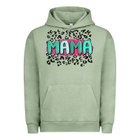 Pigment Oil Green mama leopard Urban Hoodie - MaliasSmallBusiness