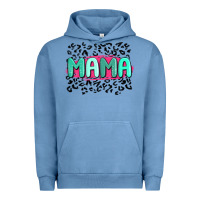 Pigment Pebble Blue mama leopard Urban Hoodie - MaliasSmallBusiness