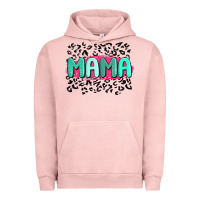 Pigment Salmon mama leopard Urban Hoodie - MaliasSmallBusiness