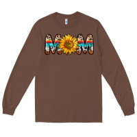 Chestnut mom sunflower Long Sleeve Tee - Zillion Design Studio